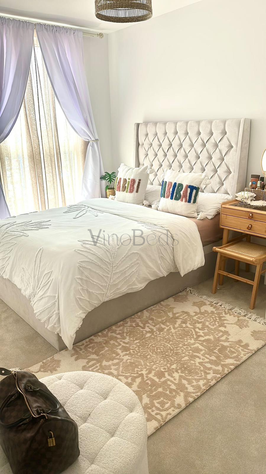 Classic Bed with Optional Ottoman Storage