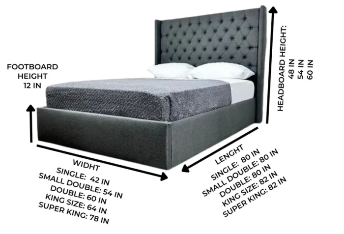 Kendall Wingback Bed - Image 9